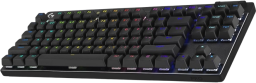 a logitech gaming keyboard on a white background