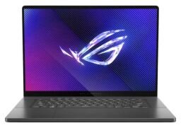 An Asus ROG Zephyrus G16 gaming laptop appears on a white background.