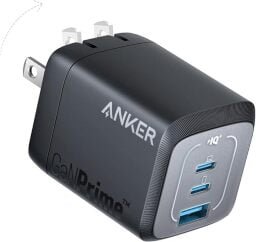 anker prime usb-c charger against a white background
