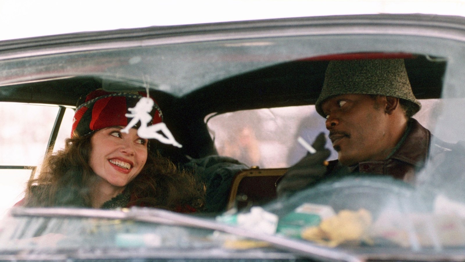 Geena Davis and Samuel L. Jackson in "The Long Kiss Goodnight."