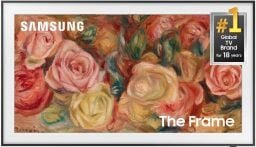 The Frame art tv with painting on screen